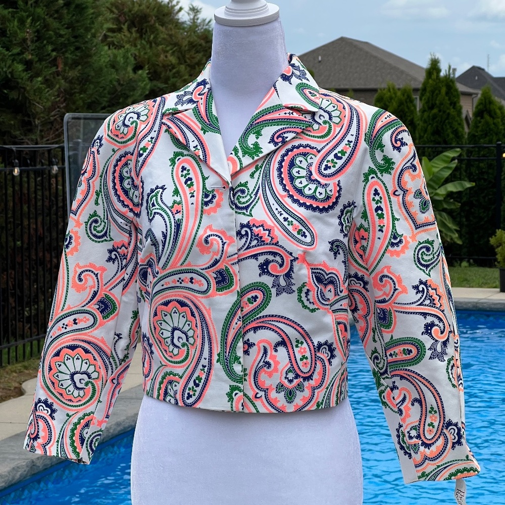 NWT Jil Sander Le Chatelier Paisley print blazer
